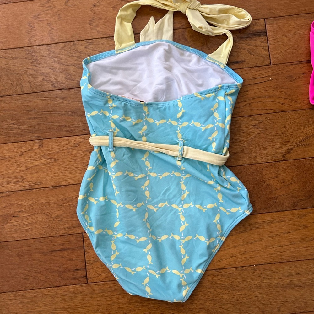 The Beaufort Bonnet Company Blue and Yellow One Piece Swimsuit